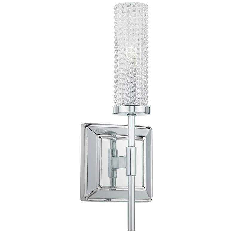 Quoizel Nora 14 1/4&quot; High Polished Chrome Wall Sconce more views