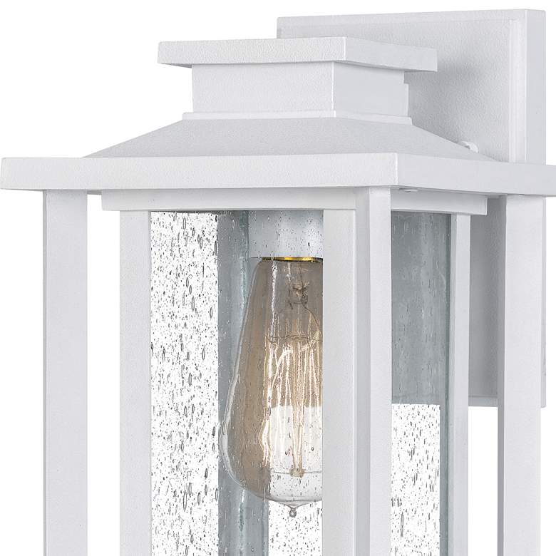 Quoizel Wakefield 11&quot; High White Lustre Outdoor Wall Light more views
