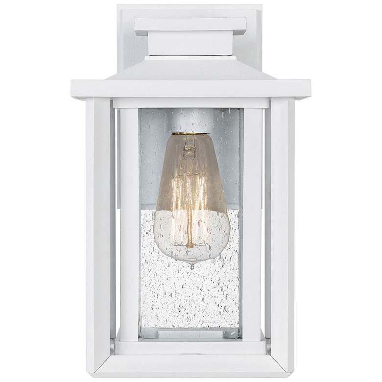 Quoizel Wakefield 11&quot; High White Lustre Outdoor Wall Light more views