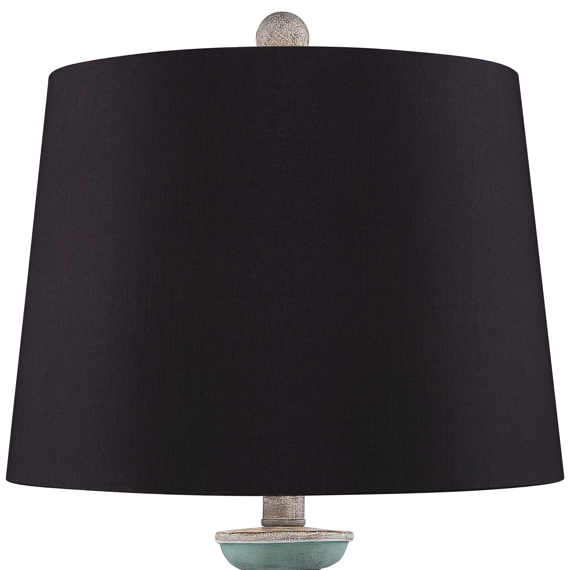 Patsy BlueGray Washed Black Shade Table Lamps Set of 2 96N65