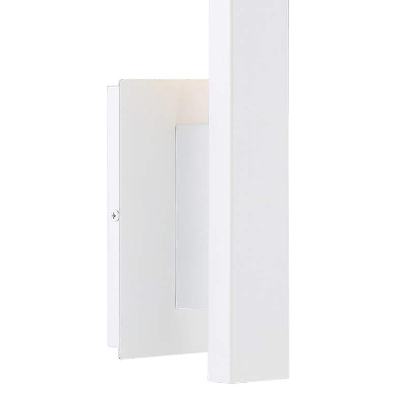 Haus 21&quot; High White Metal LED Wall Sconce more views