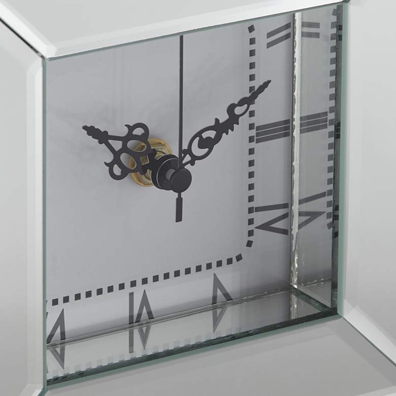 Image 4 Remington Crystal and Mirror 10 1/4" Square Table Clock more views