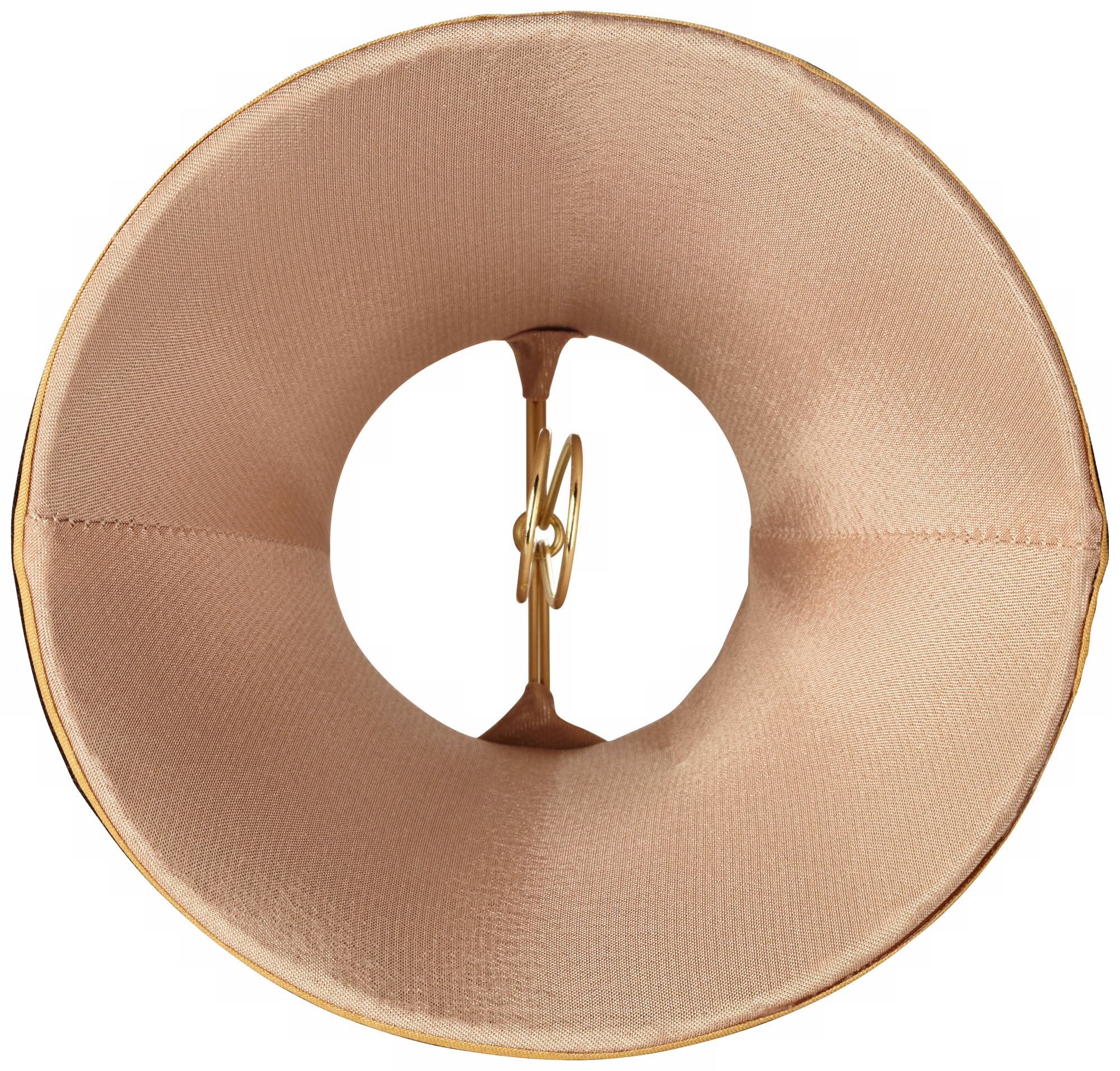 Black with Gold Trim Lamp Shade 3x6x5 (ClipOn) 97580 Lamps Plus