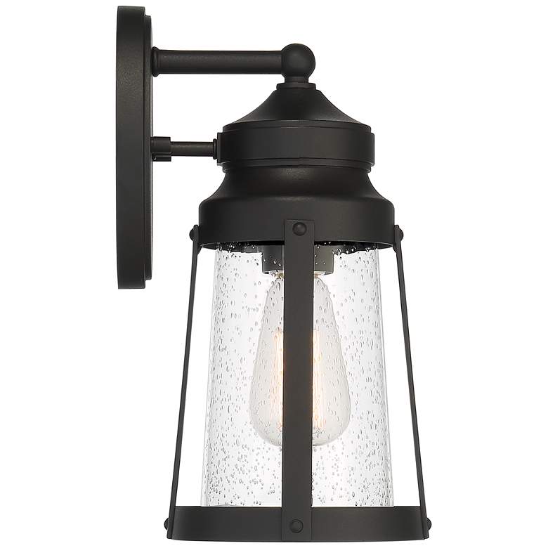 Image 6 Westvale 13 1/4" High Sand Black and Seedy Glass Outdoor Wall Light more views