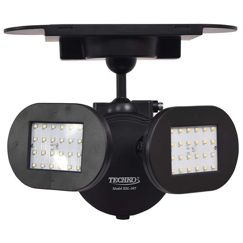 Connel Black Twin Direction LED Solar Security Light more views