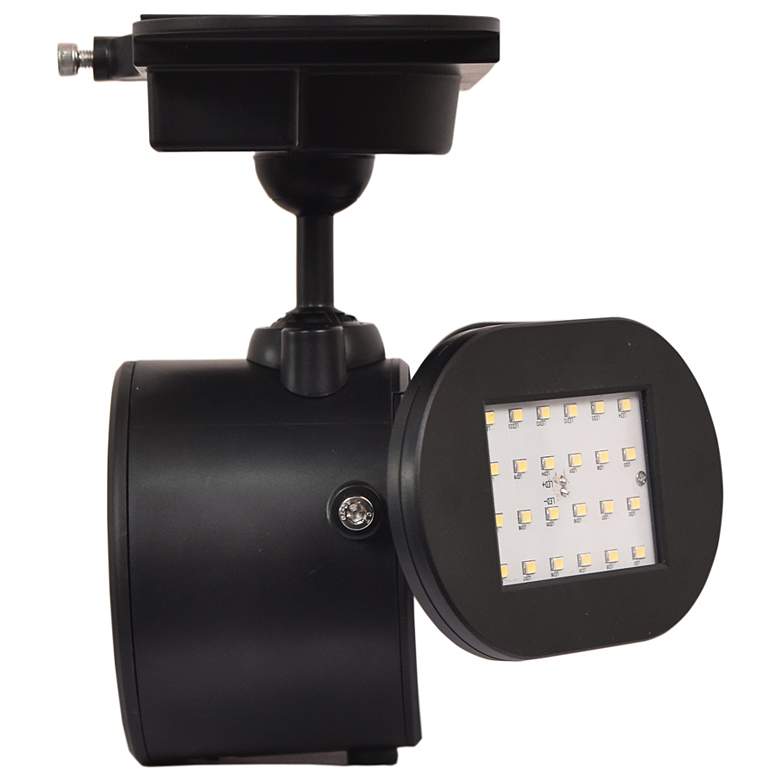 Connel Black Twin Direction LED Solar Security Light more views