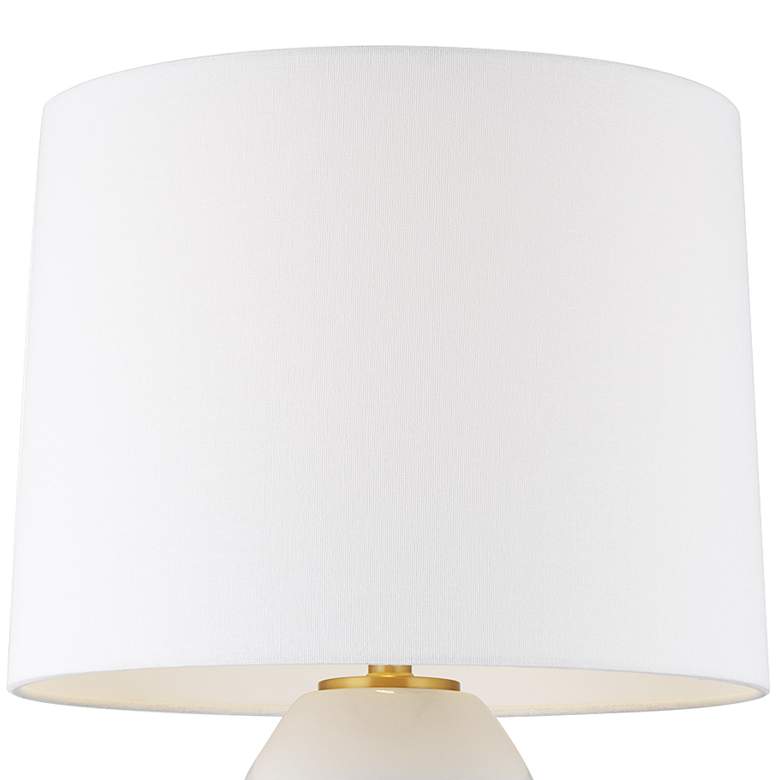 Arctic White Ceramic Modern LED Table Lamp by Chapman &amp; Meyrs more views
