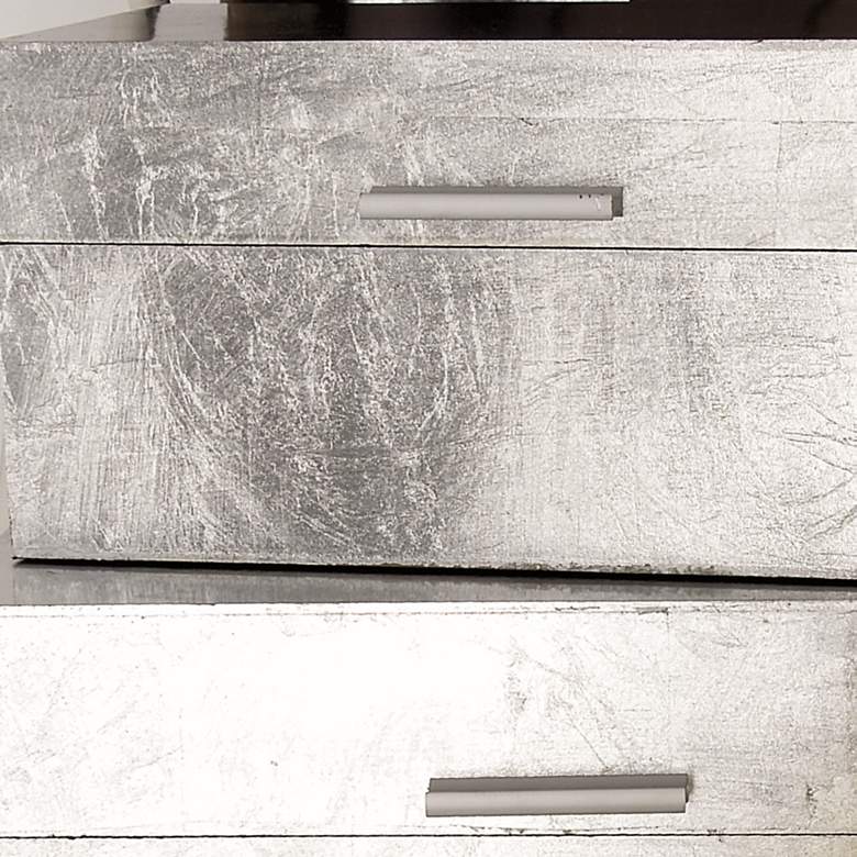 Textured Silver Rectangular Decorative Boxes Set of 2 more views