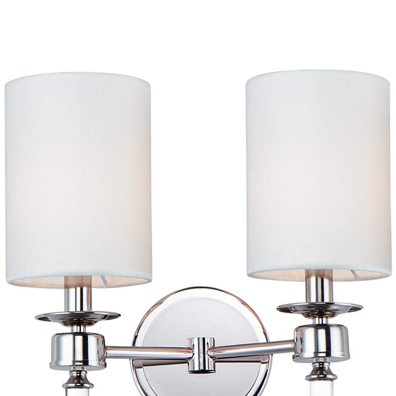 Maxim Lucent 21&quot; High Polished Nickel 2-Light Wall Sconce more views