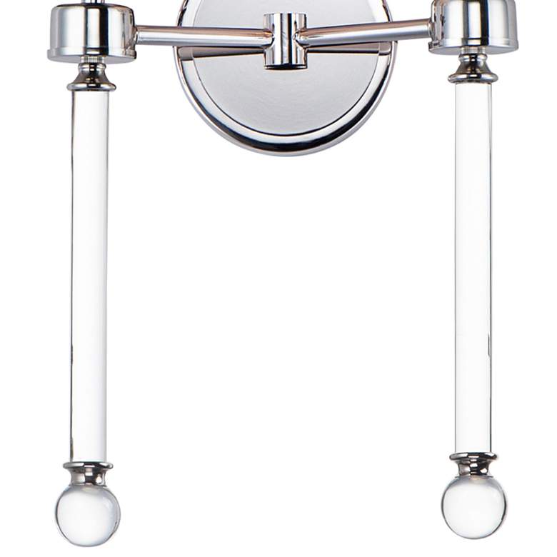 Maxim Lucent 21&quot; High Polished Nickel 2-Light Wall Sconce more views