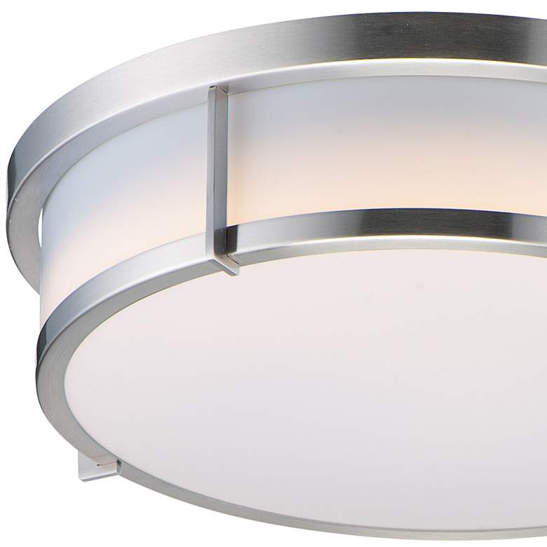 Image 3 Maxim Rogue 17" Wide Satin Nickel LED Ceiling Light more views