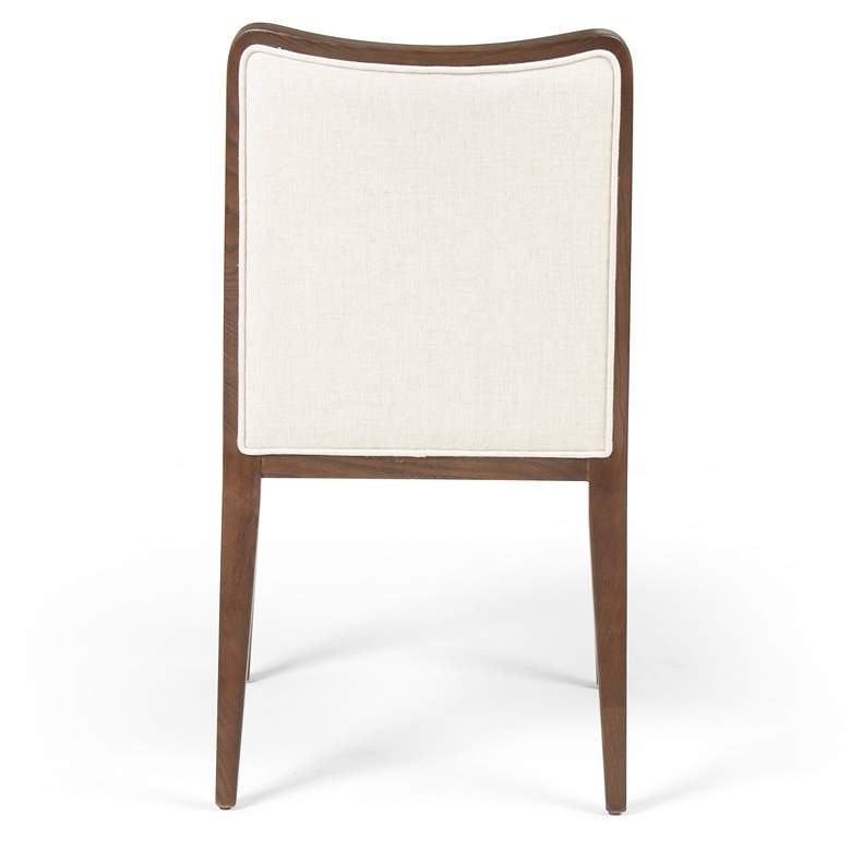 Image 5 Lydia Modern Flax White Dining Chair more views