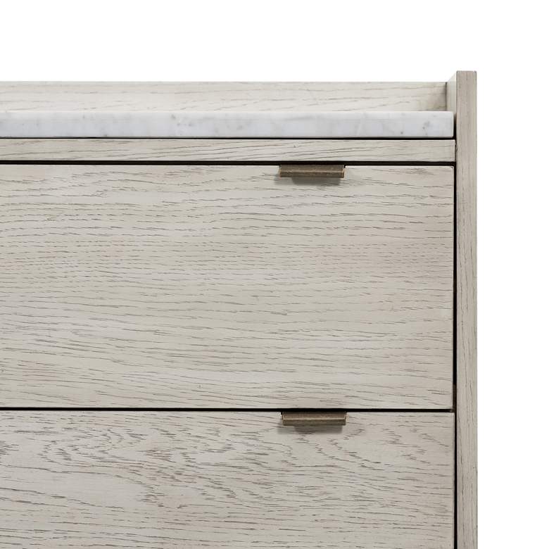 Viggo 60&quot; Wide Vintage White Oak 6-Drawer Dresser more views