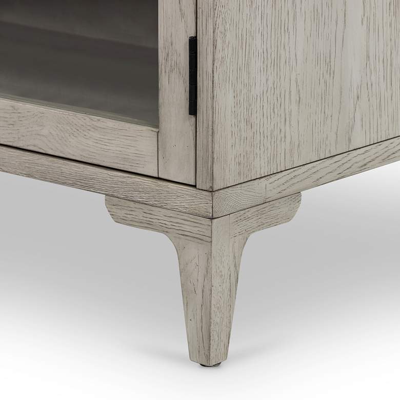 Viggo 28&quot; Wide Vintage White Oak 1-Drawer Cabinet Nightstand more views
