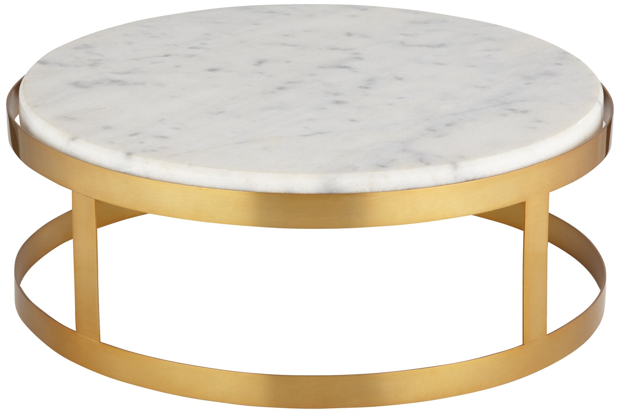 14" Marble and Gold Finish Pedestal Lamp Riser 98R72 Lamps Plus