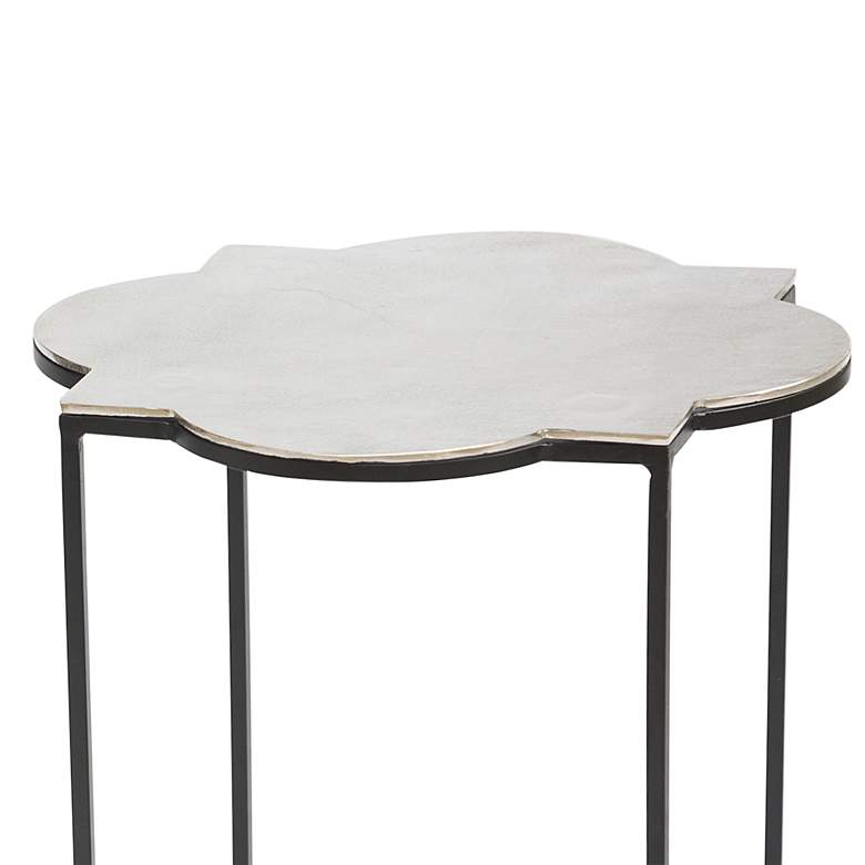 Zuo Brighton Black and White Round Modern Accent Tables Set of 2 more views