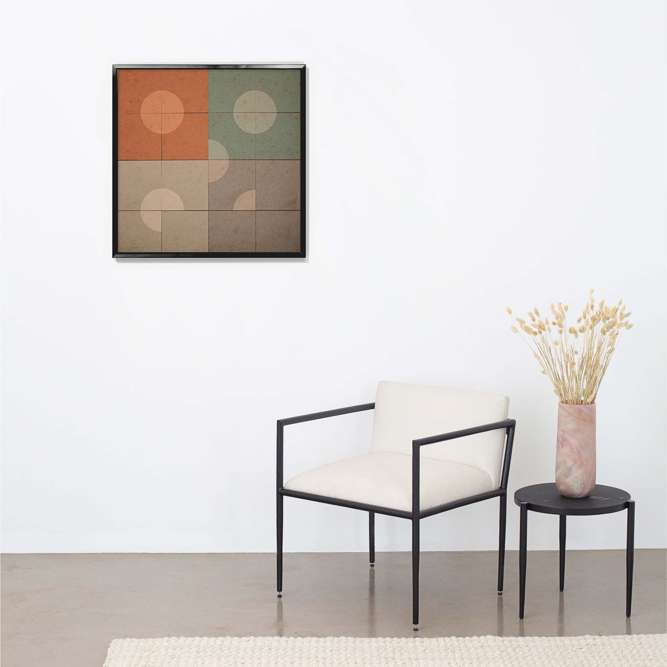 Square Mosaic 37 3/4" Square Framed Canvas Wall Art 99J32 Lamps Plus