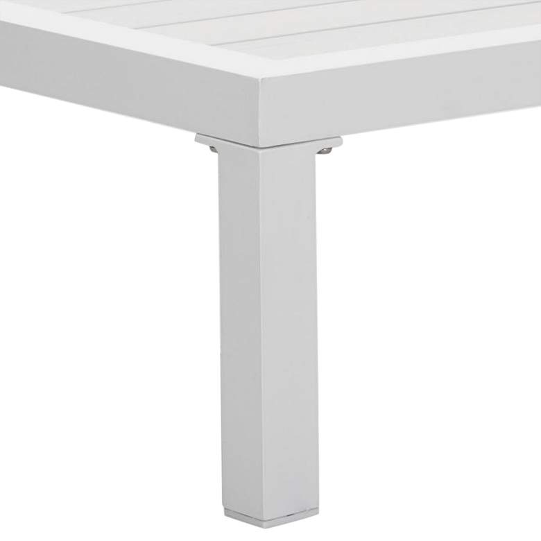 Zuo Santorini 28&quot; Wide White Outdoor Side Table more views