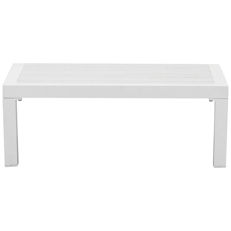 Zuo Santorini 28&quot; Wide White Outdoor Side Table more views