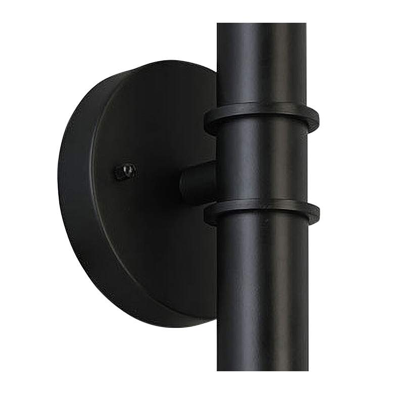 Eglo Drucker 9&quot; High Black 2-Light Wall Sconce more views