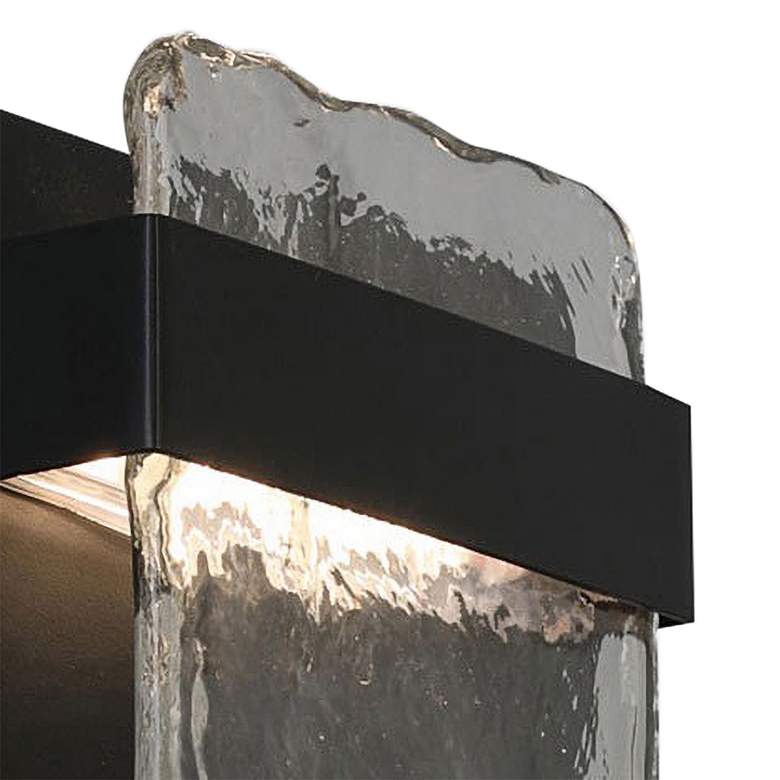 Eglo Madrona 7&quot; High Black LED Wall Sconce more views