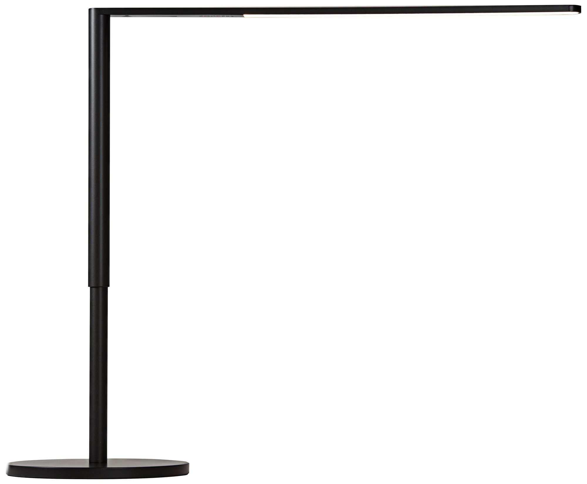 Koncept Lady-7 Metallic Black LED Desk Lamp with USB Port - #9C371 | Lamps Plus