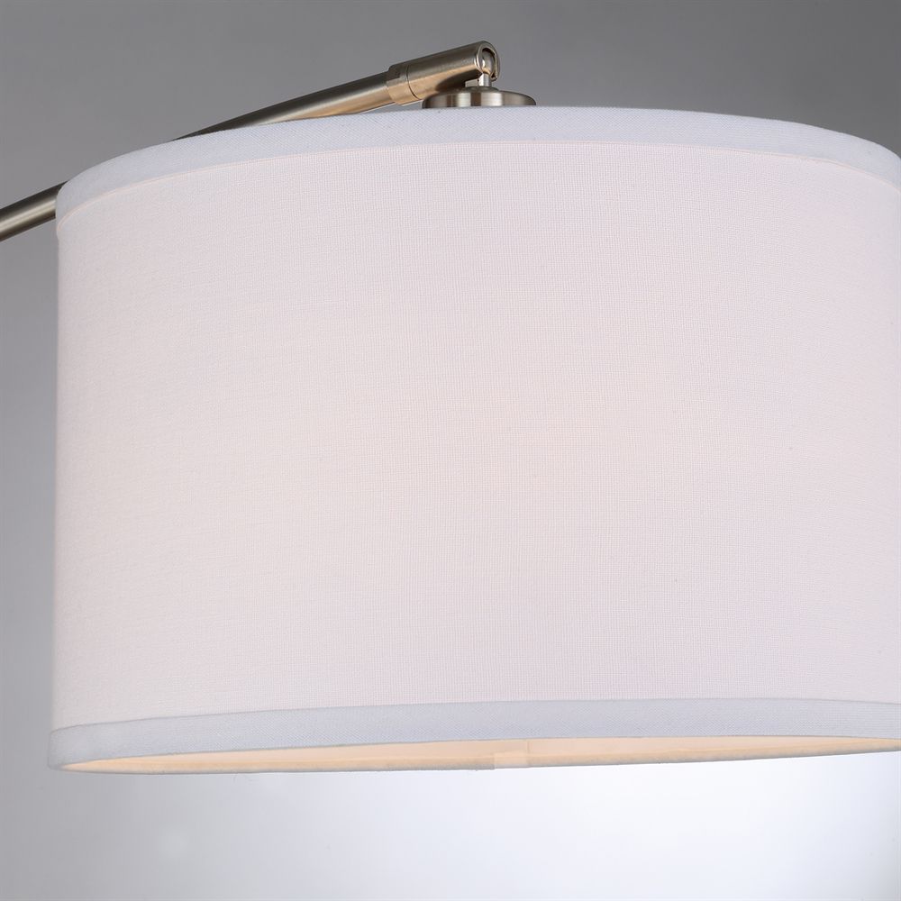 Quoizel Clift Brushed Nickel Adjustable Arc Floor Lamp 9D331 Lamps