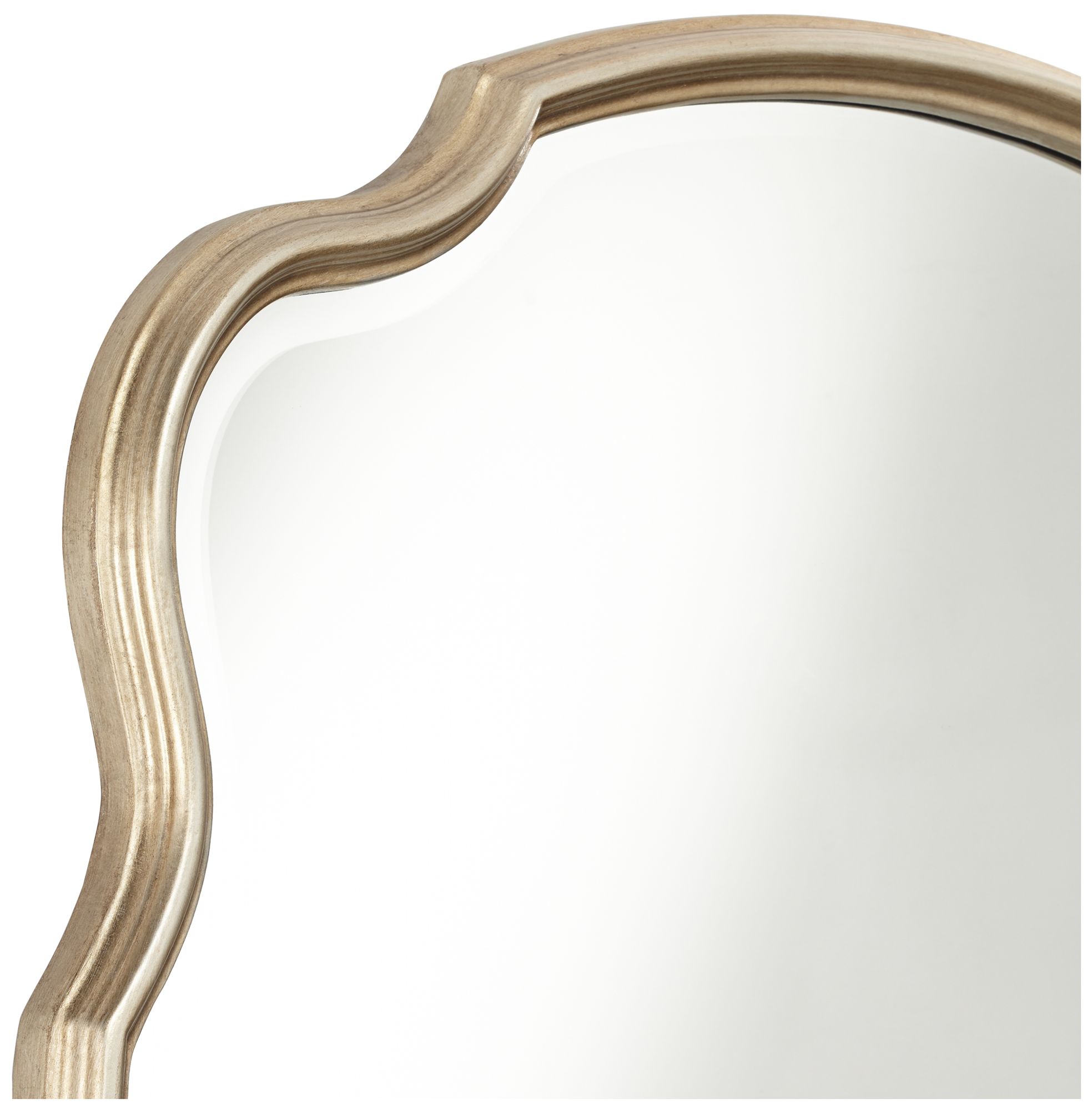 Melba Champagne Gold 33 X 42 Curved Wall Mirror 9H205 Lamps Plus   9H205views1.fpx