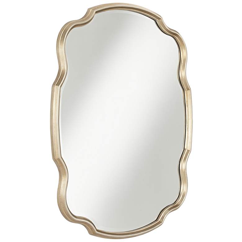 Melba Champagne Gold 33&quot; x 42&quot; Curved Wall Mirror more views