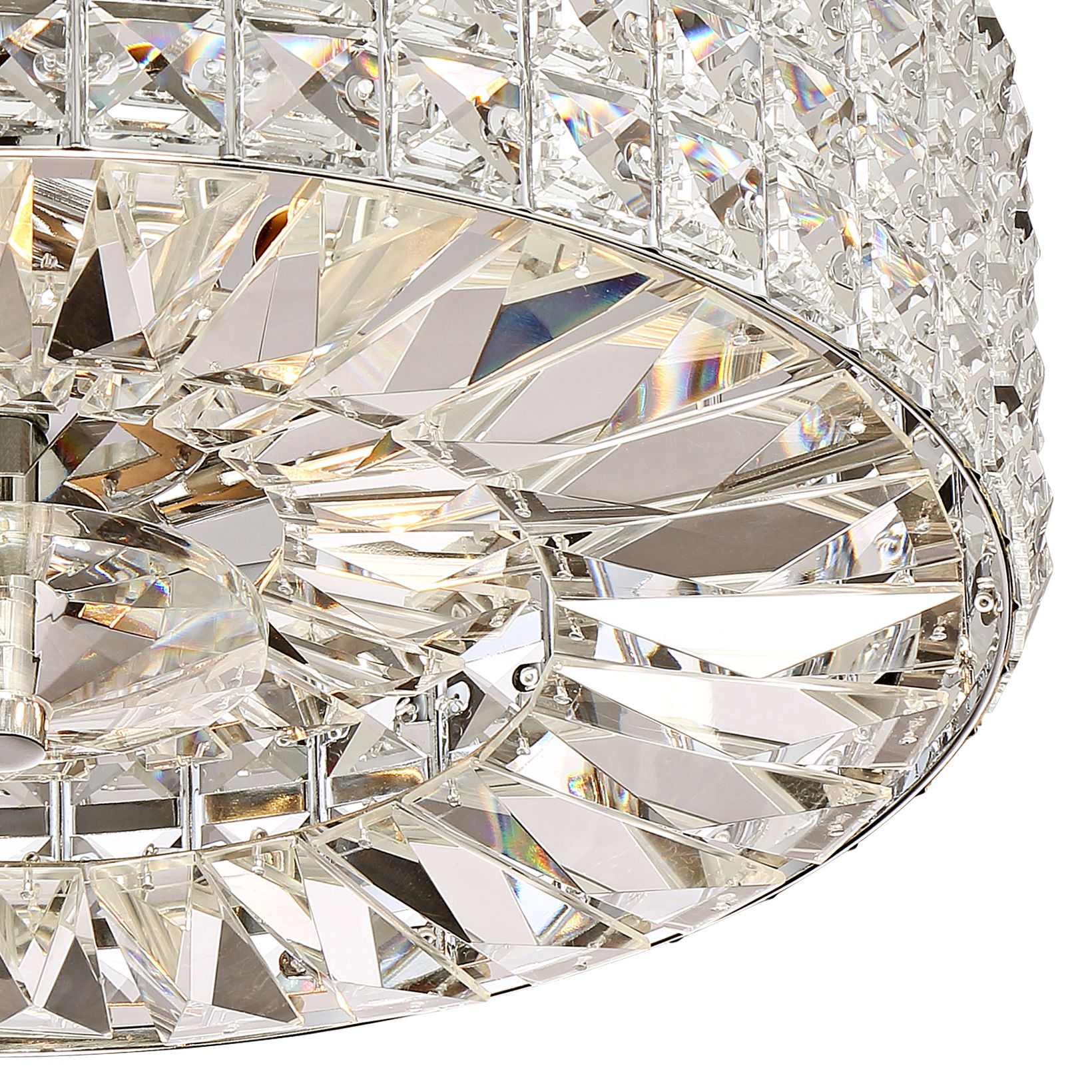 Easy Fit Nikki Clear Sparkly Lamp Shade For Ceiling Fitting