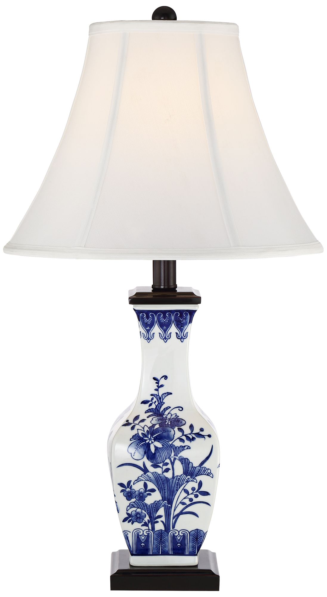 Benoit Blue and White Ceramic Table Lamp - #9J439 | Lamps Plus