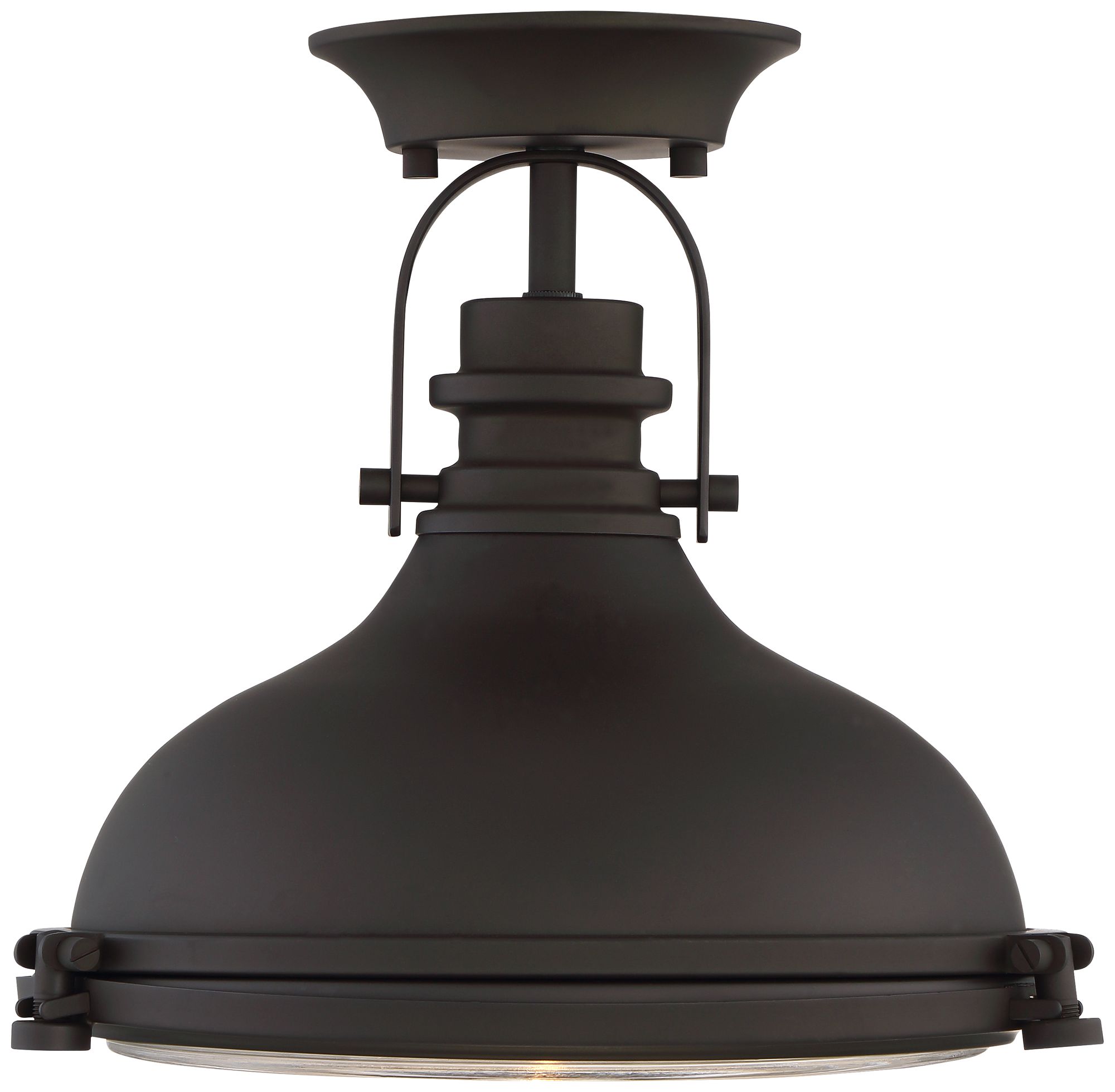 Verndale 11 3/4" Wide Bronze Industrial Ceiling Light 9K016 Lamps Plus