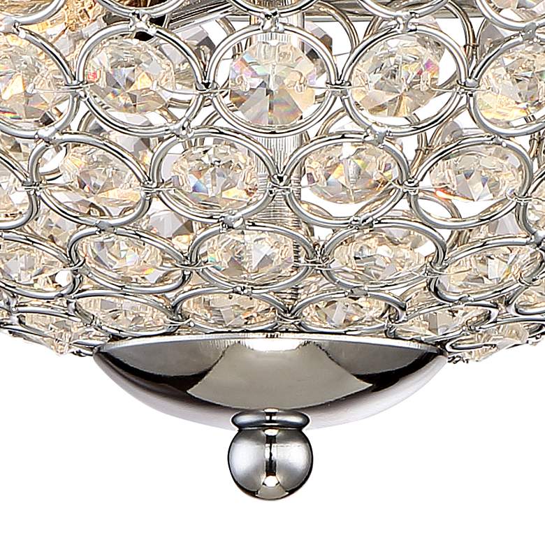 Image 4 Possini Euro Faith Chrome-Crystal Ceiling Lights Set of 2 more views