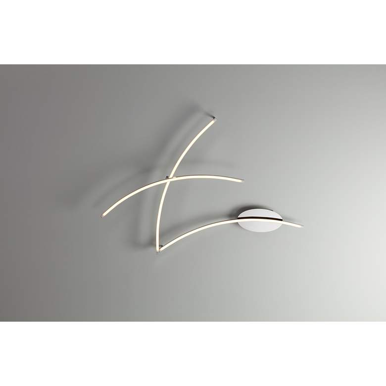Image 4 Wilfax Chrome 3-Arm Modern LED Track Fixture by Pro Track more views
