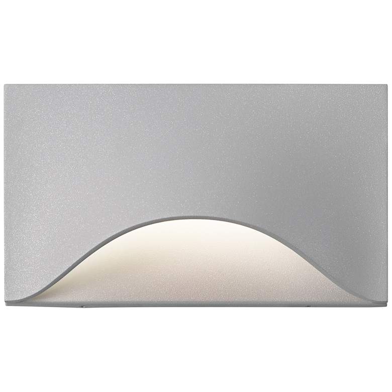 Image 2 Tides 4 1/2" High Textured Gray LED Outdoor Wall Light more views