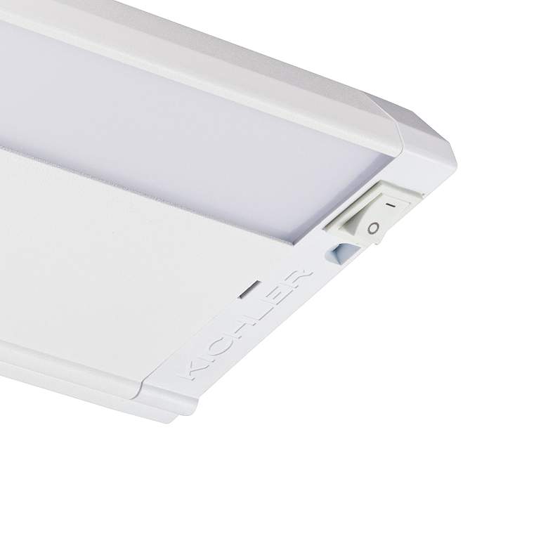 Image 2 Kichler 4U 12" Wide Textured White LED Under Cabinet Light more views