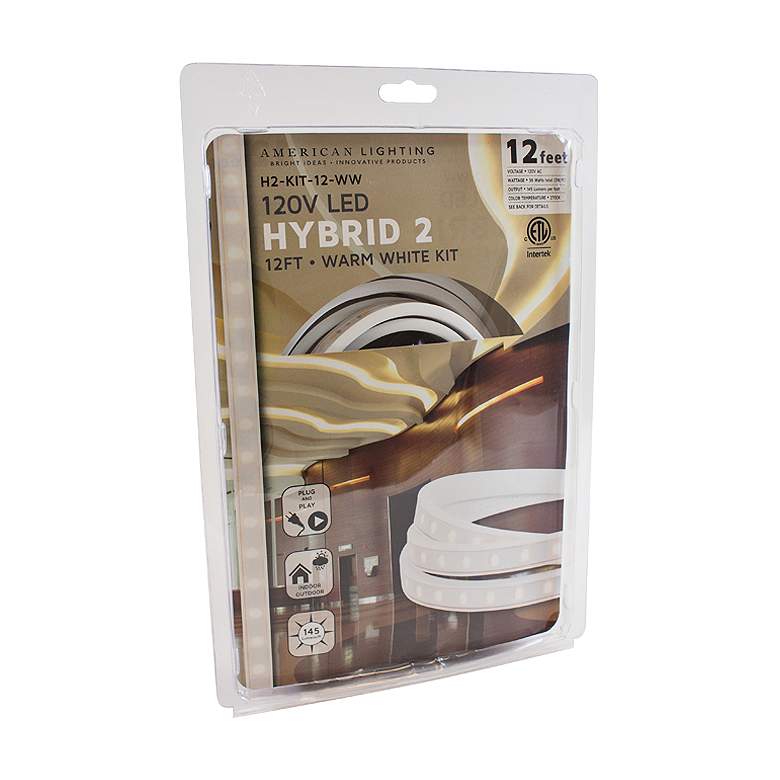 Hybrid 2 12-Foot Warm White LED Tape Light Kit more views