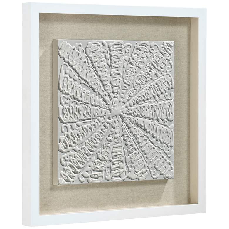 White Out 23 3/4&quot; Square Framed Wall Art Set of 2 more views