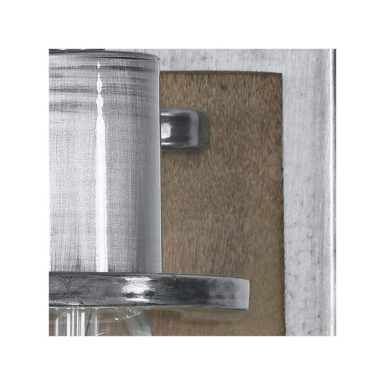 Varaluz Lofty 25 1/2&quot; Wide 3-Light Wheat and Steel Bath Light more views