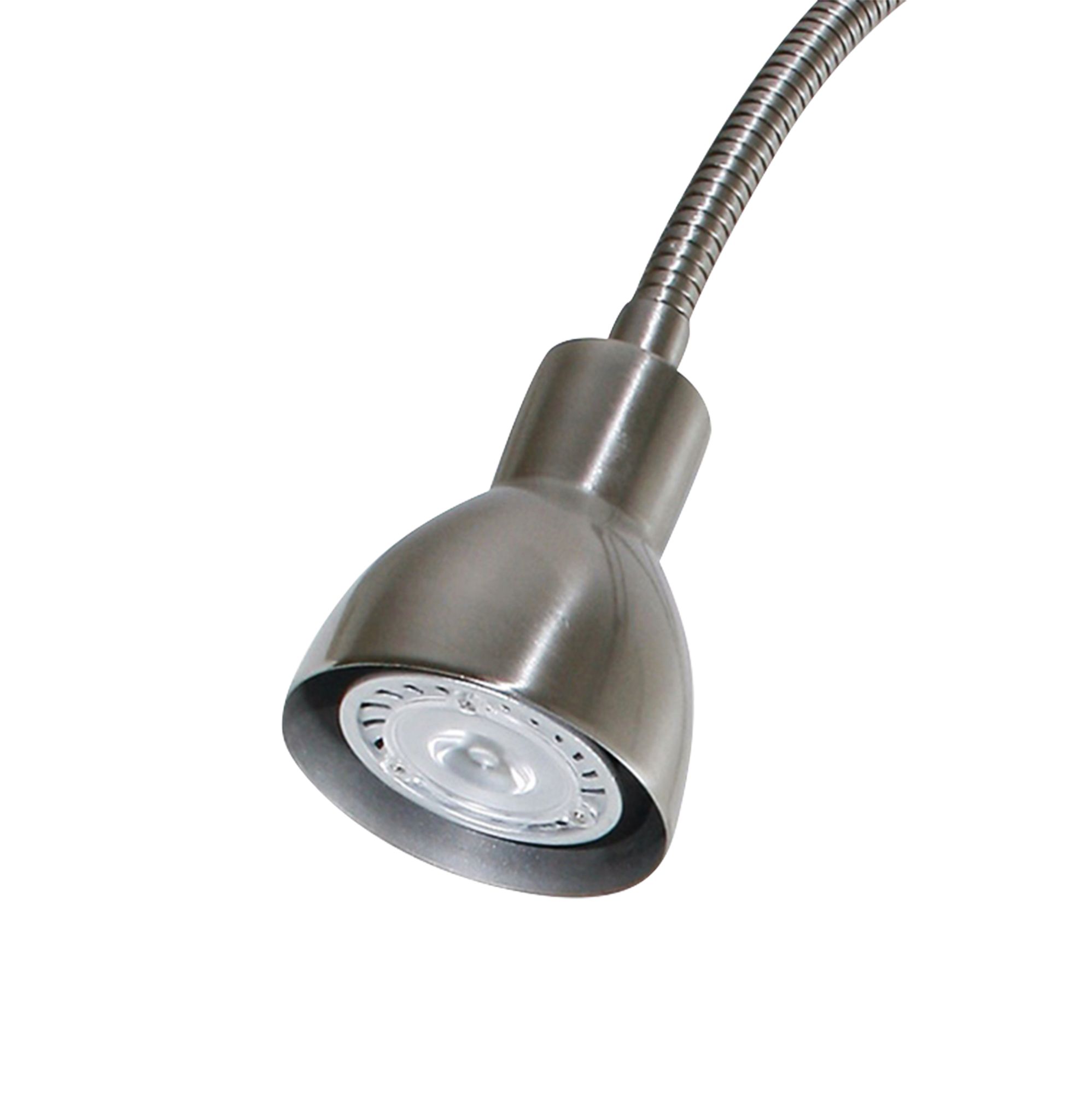 LED Brushed Steel Gooseneck PlugIn Swing Arm H5383 Lamps Plus