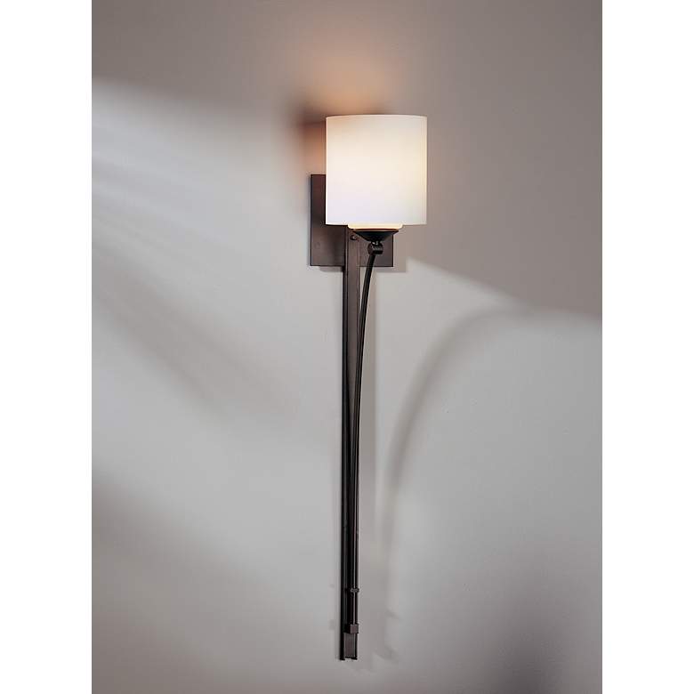 Formae Contemporary Opal Glass 29 1/2&quot; High Wall Sconce more views