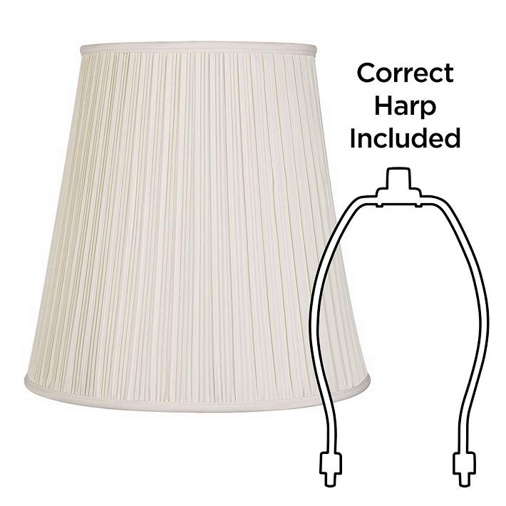 Creme Mushroom Pleat Lamp Shade, What Is A Spider On Lampshade