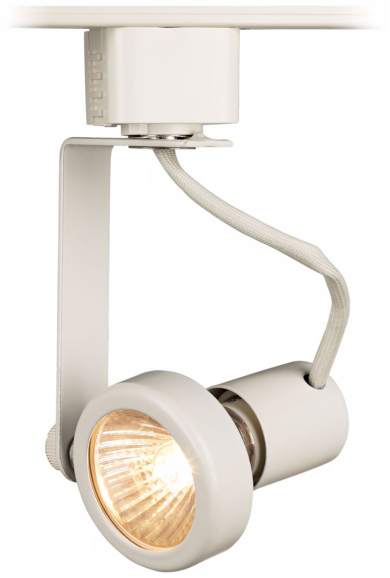 Juno TrackLite Gimbal Ring GU10 Track Head in White K7206 Lamps Plus