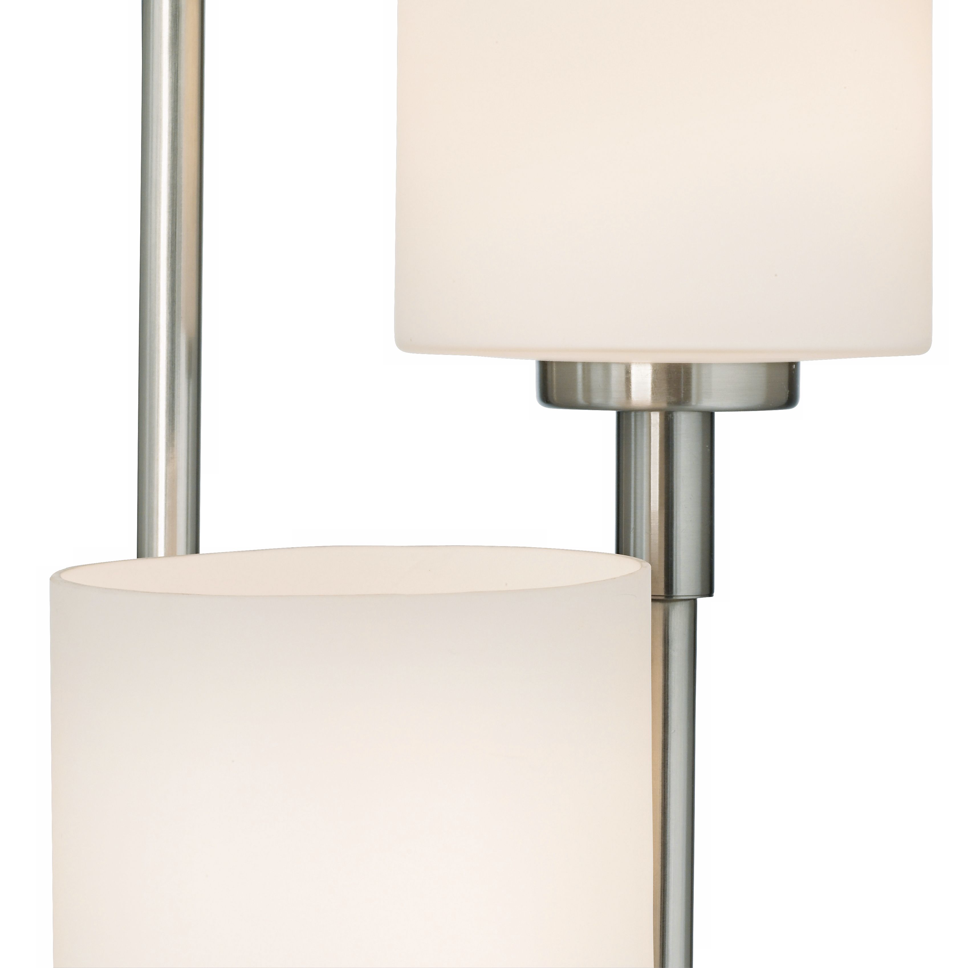 Brushed Nickel And Frosted Glass Light Tree Floor Lamp K7494 Lamps Plus