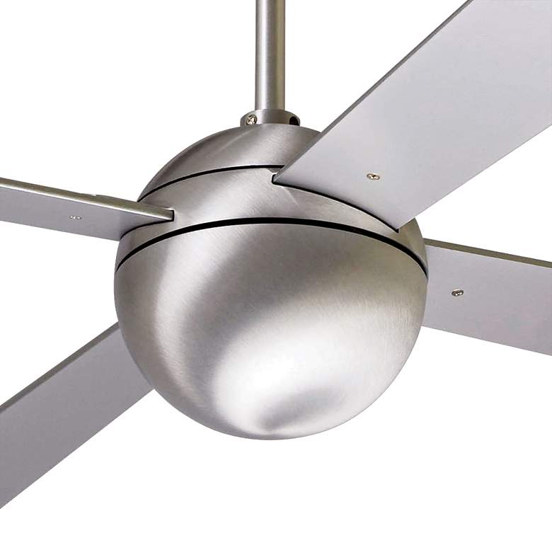 Image 3 52" Modern Fan Aluminum Finish Ball Damp Ceiling Fan with Remote more views