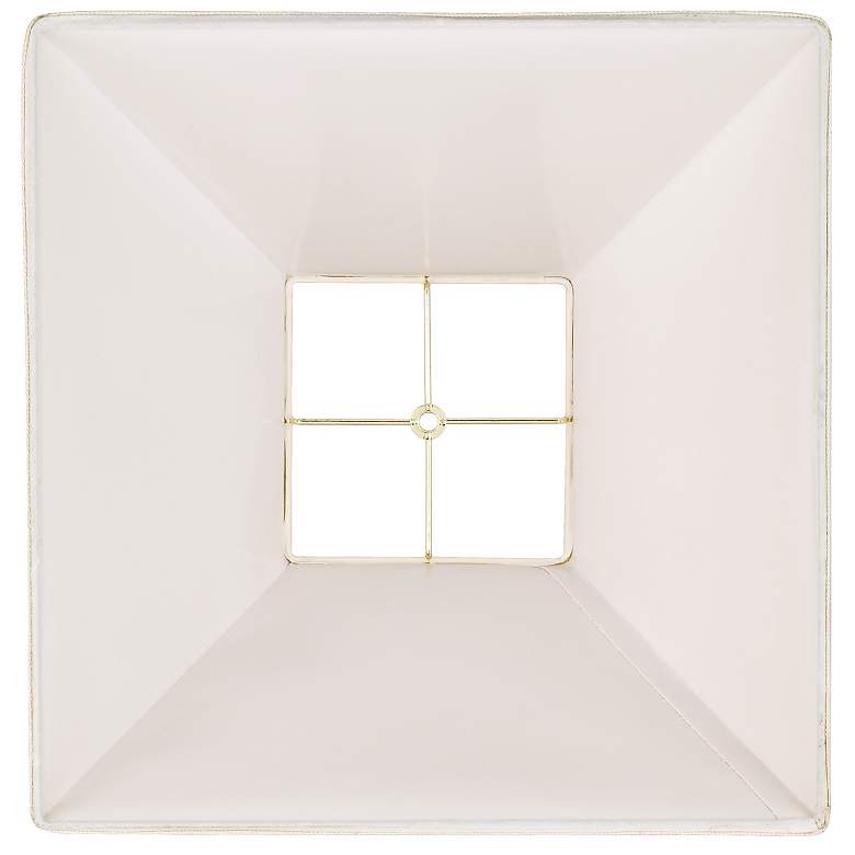 Image 3 Beige Linen Square Lamp Shade 7x17x13 (Spider) more views