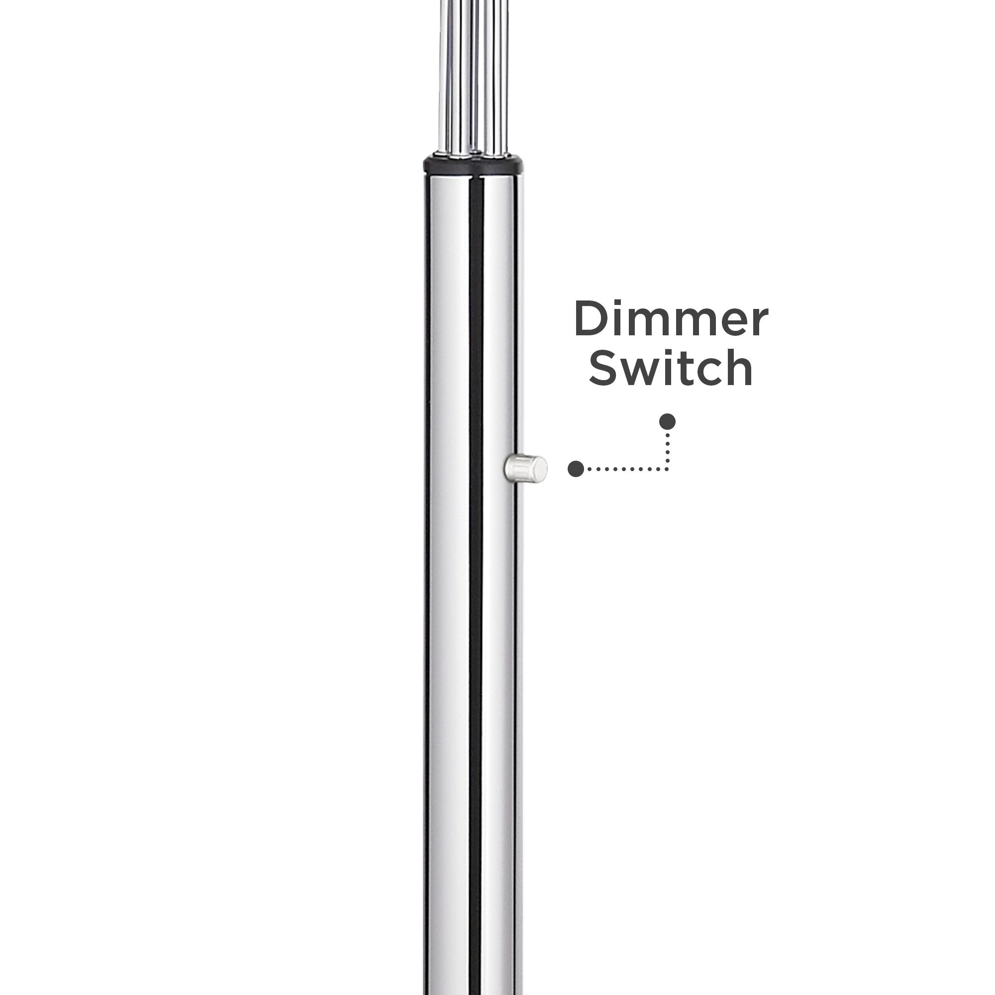 Infini 78" High 5-Light Arc Floor Lamp with Marble Base ...