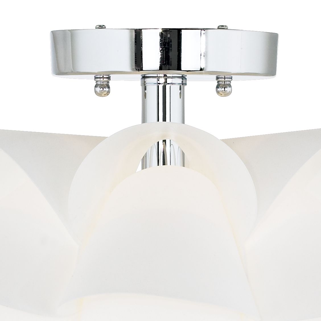 Possini Euro Design White Flower 15 3/4" Wide Ceiling Light M5873