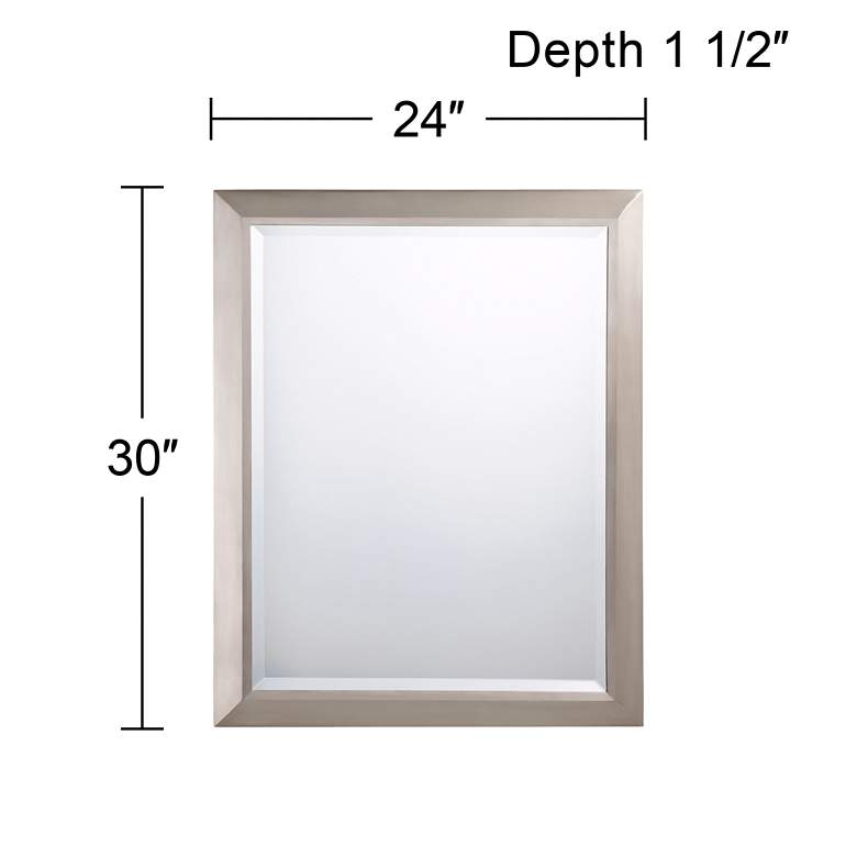 Kichler Brushed Nickel 24&quot; x 30&quot; Rectangular Wall Mirror more views