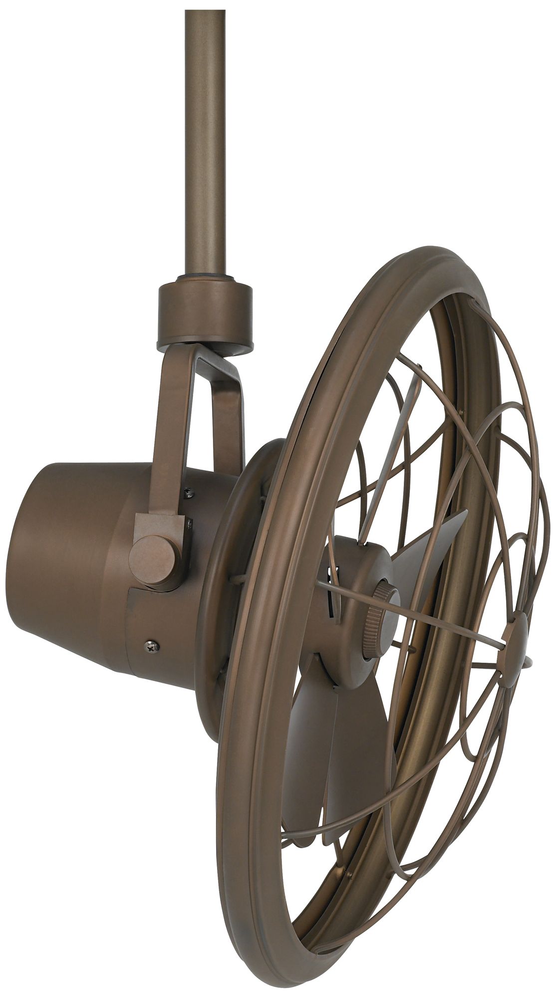 18" Wide Casa Vieja Big Sky Bronze Damp Rated Fan with Wall Control 